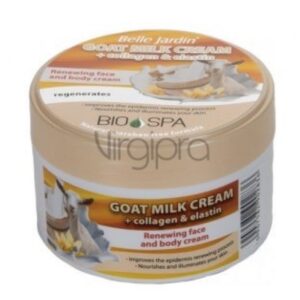 BELLE JARDIN BIO SPA veido ir kaklo kremas su ožkų pienu, kolagenu ir elastinu 200 ml. Nr.840