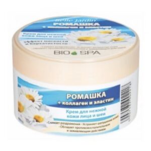 BELLE JARDIN BIO SPA veido ir kaklo kremas su ramunėlių ekstraktu, kolagenu ir elastinu 200 ml. Nr.841
