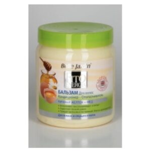 Belle Jardin balzamas skilinėjantiems plaukų galiukams su kiaušinių tryniais ir medumi 500ml. Nr.918