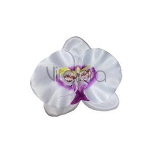 Orchidėja 12cm white purple center Nr.610